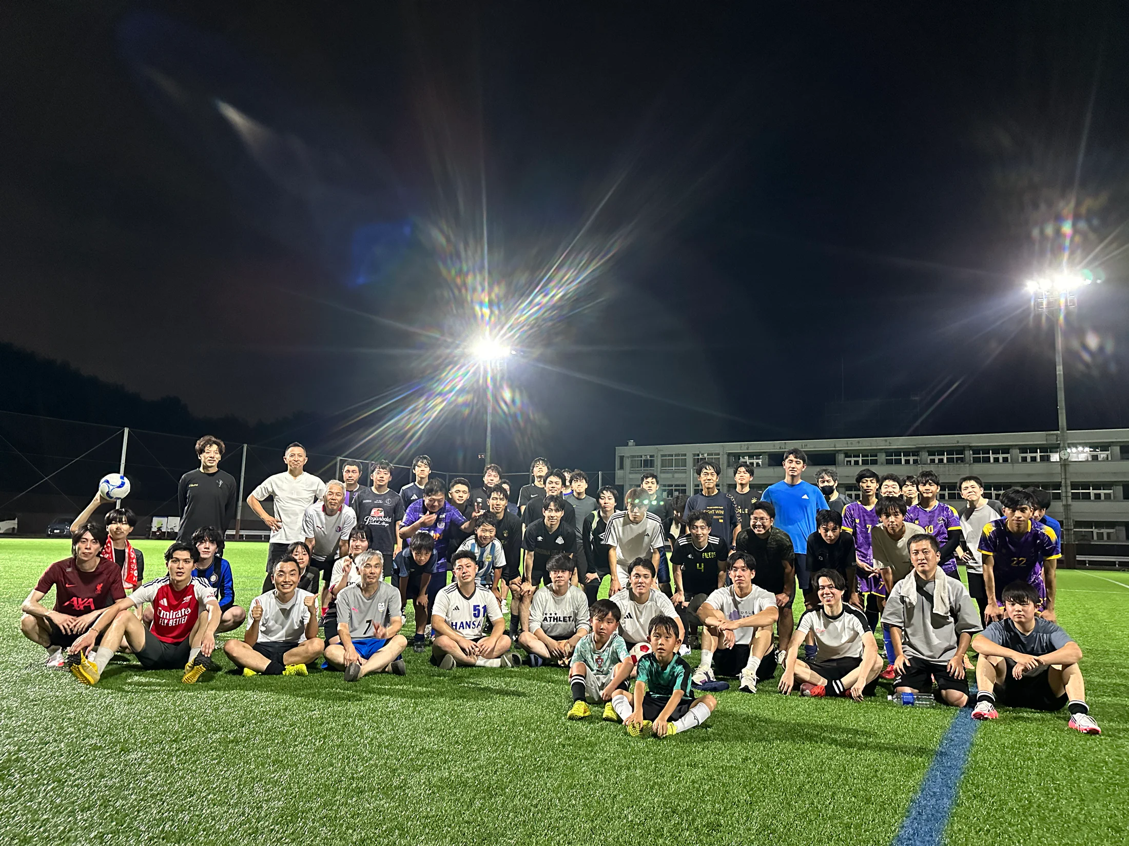 2026年8月15日 お盆サッカーフェスの参加者集合写真